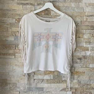 Ralph Lauren Denim Supply fringe top, S